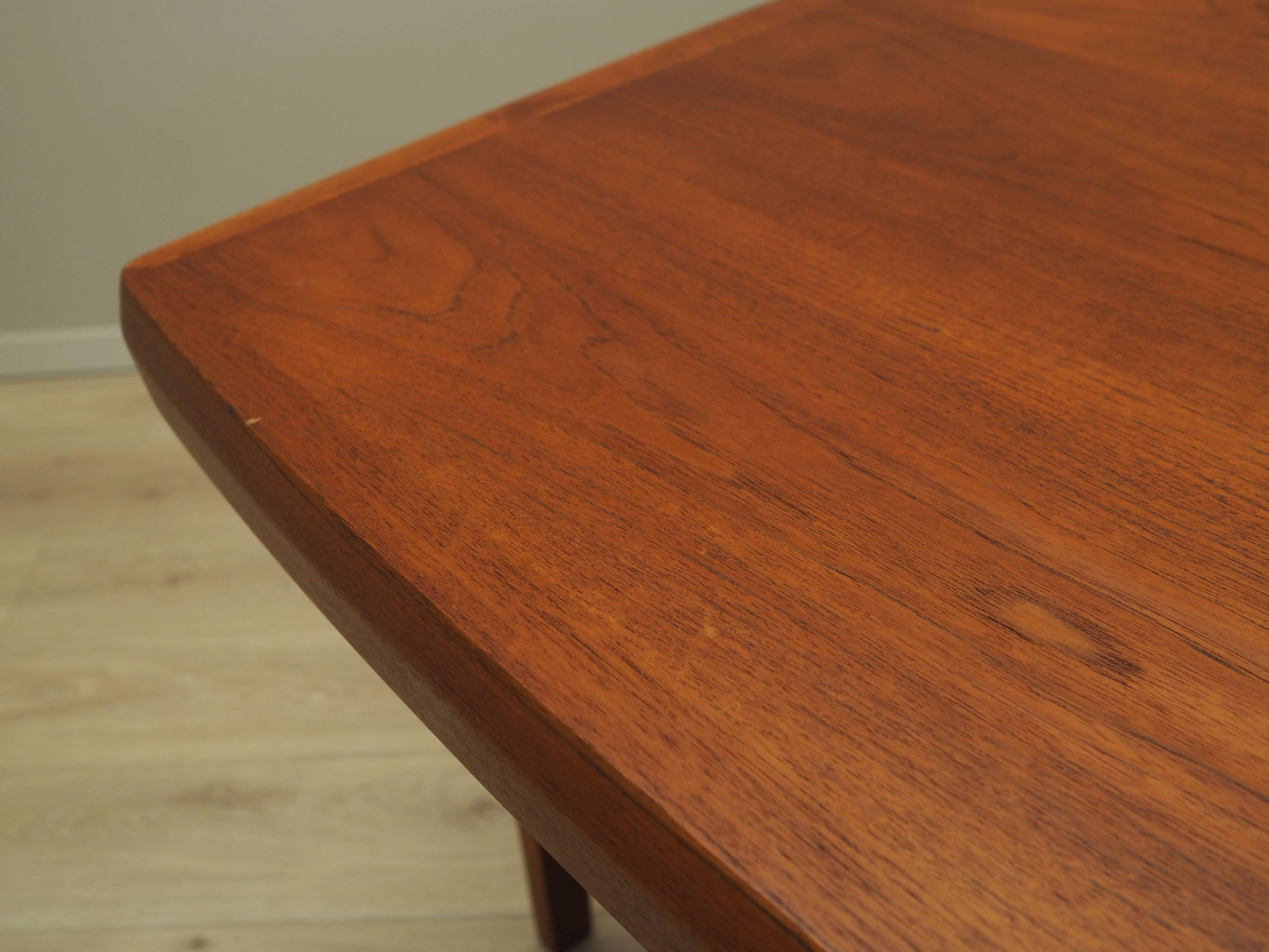 Teak table, Danish design, 1970s, production: Denmark