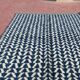 Moroccan Berber rug blue and ecru 300x200 cm – geometric pattern