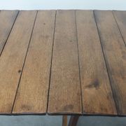 Antique Swiss extendable dining table made of oak from the mid-19th century