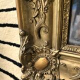 Rectangular mirror from the Empire period, mercury glass 18th century