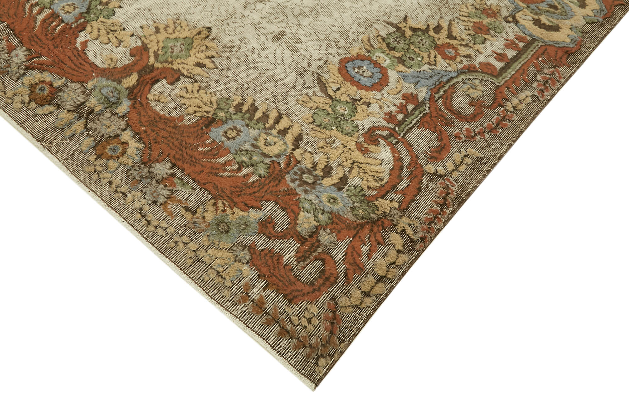 Anatolian rug 1970s 180 cm x 292 cm Brown Carpet