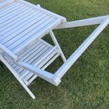 Service trolley terrace with wheels Desserte vintage bar Mid-century 1980