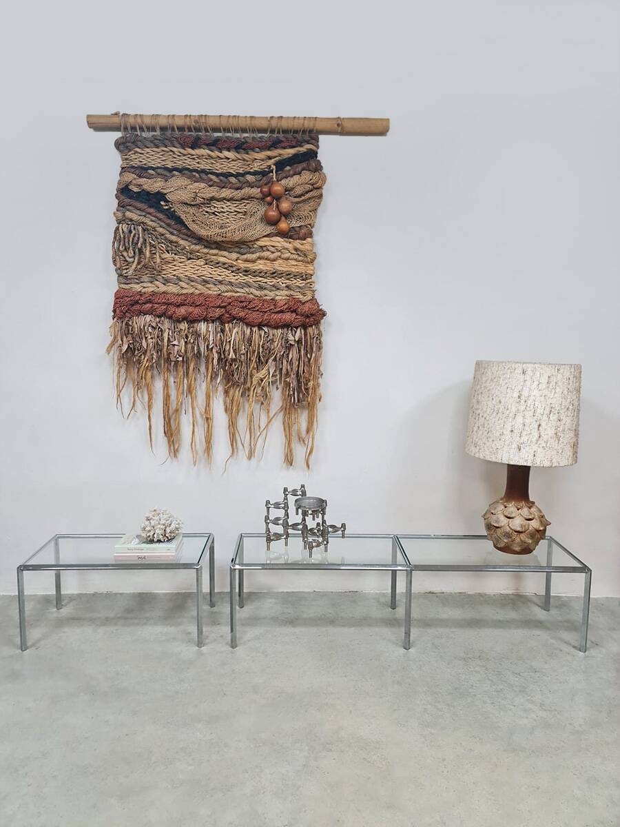 Midcentury chrome sidetables Converta serie Herman Miller