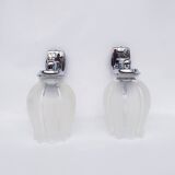 Antique glass wall lights