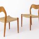 Set of 6 Niels Otto Møller Model 71 Dining Chairs, 1960s, Danish Vintage