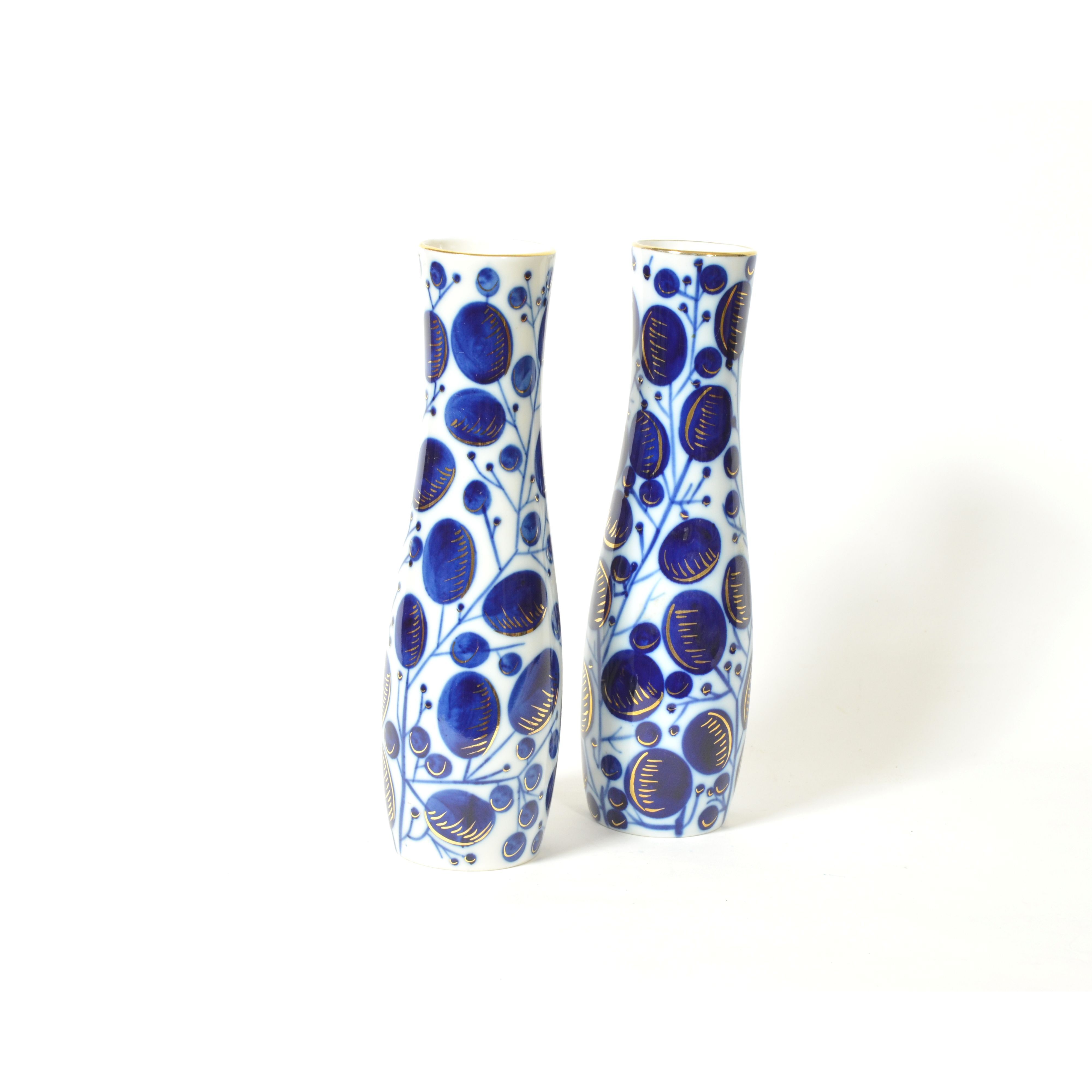 Russian vases, hand-decorated