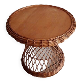 vintage wicker table