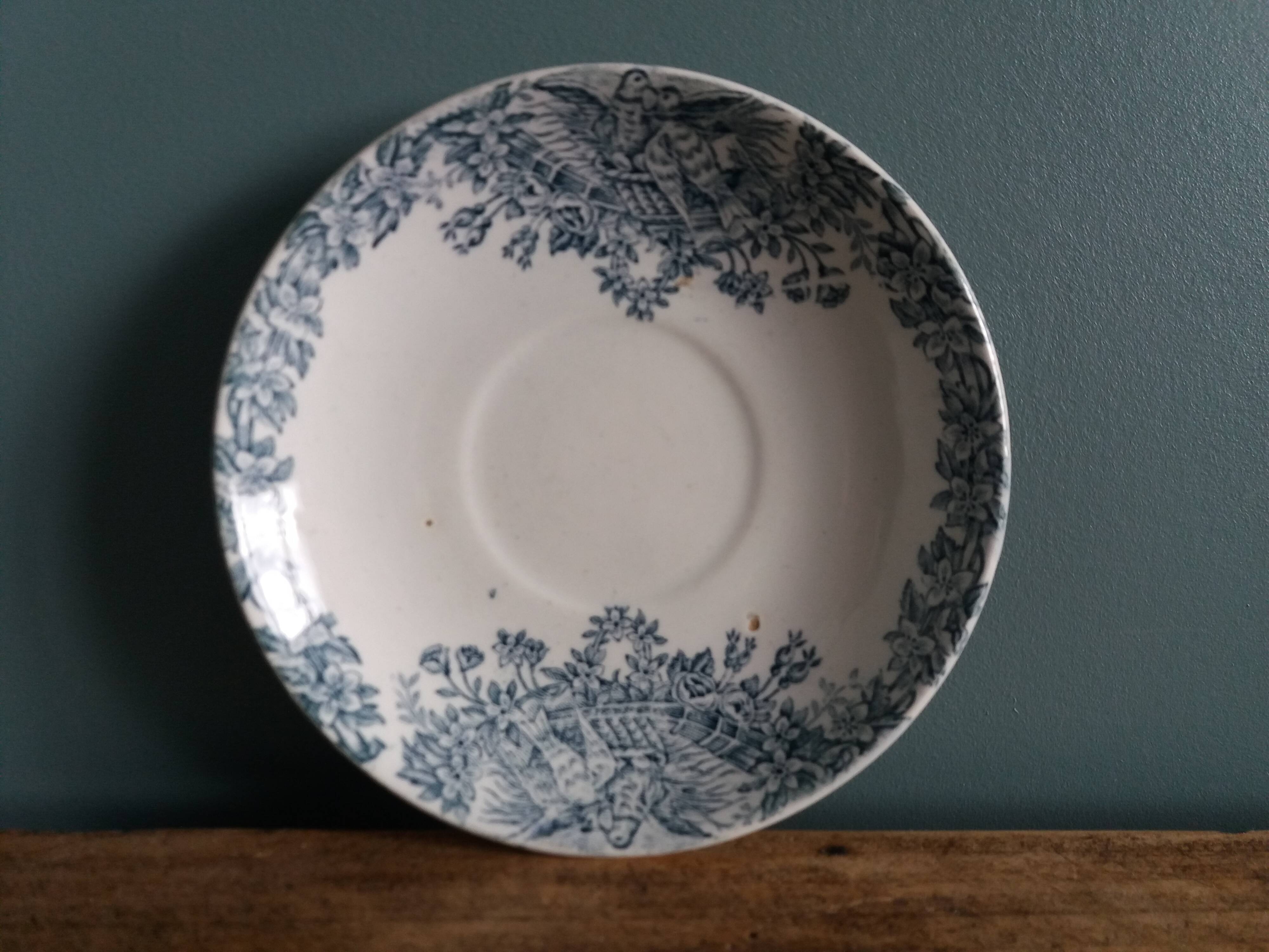 Assiette Saint Amand Lebacqz & Bouchart, début 20ème