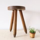 Farm tripod stool, rustic, vintage