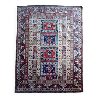 Handmade Pakistani Kazak rug 235x184cm