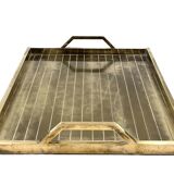 Hollywood regency brass tray, Italy 1970s