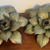 Pair of Masca flower wall lights