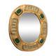 Miroir en céramique de Lembo 25x28cm