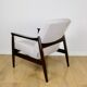 Fauteuil GFM-64, conçu par Edmund Homa dans les années 70, beige gris.