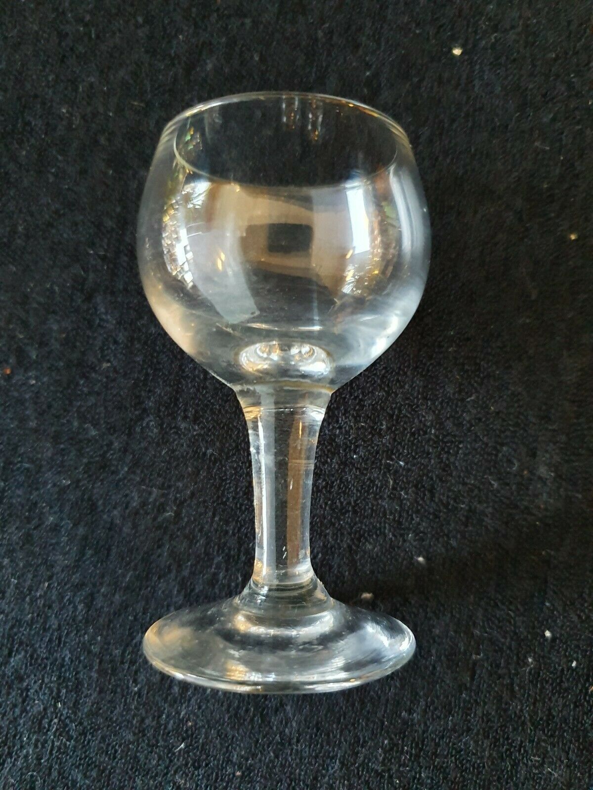 6 glass glass with glass feet