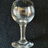 6 glass glass with glass feet