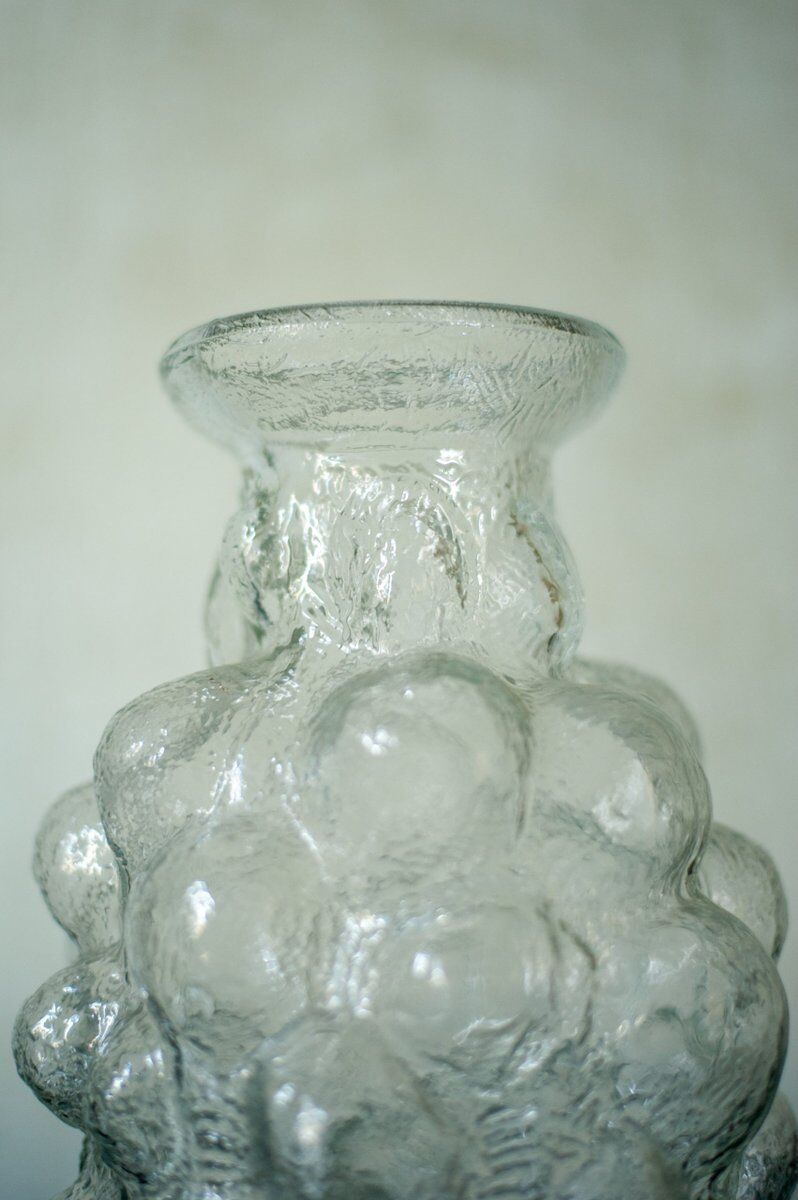 Bubble glass vase by Pavel Pánek, 1970s