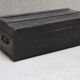 Coffre ancien noir en bois