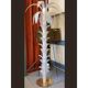 Vintage Opalino Palm Tree Murano Glass Floor Lamp in the Style of Napoleon Martinuzzi