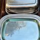 Christofle butter dish model Albi, Complete (3 pieces), Silver-plated Metal and Glass