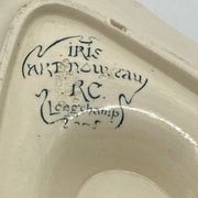 Longchamp earthenware gravy boat, Robert charcoal maker, Iris, art nouveau