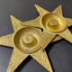 Vintage 2 Piece Ashtray Set Star Design