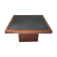 Table basse carrée en granit, circa 1980
