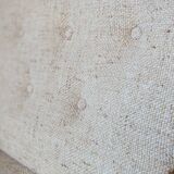 Teak and wool armchair