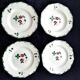 Lot de 4 assiettes demi porcelaine de Saint Amand  Modèle Arlette