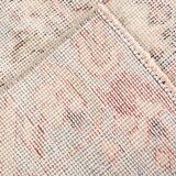 3x6 Rug For Laundry Room Red Beige Antique Vintage Rug, 110x193Cm SK 2797