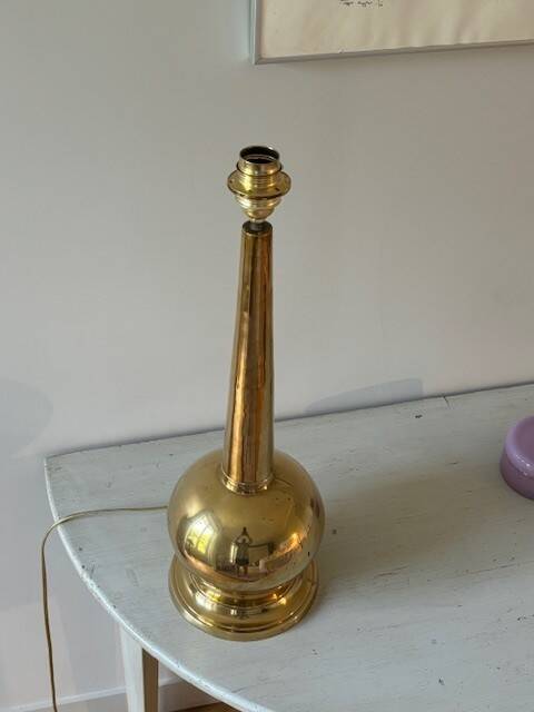 all-brass lamp - Sweden, 70s/80s