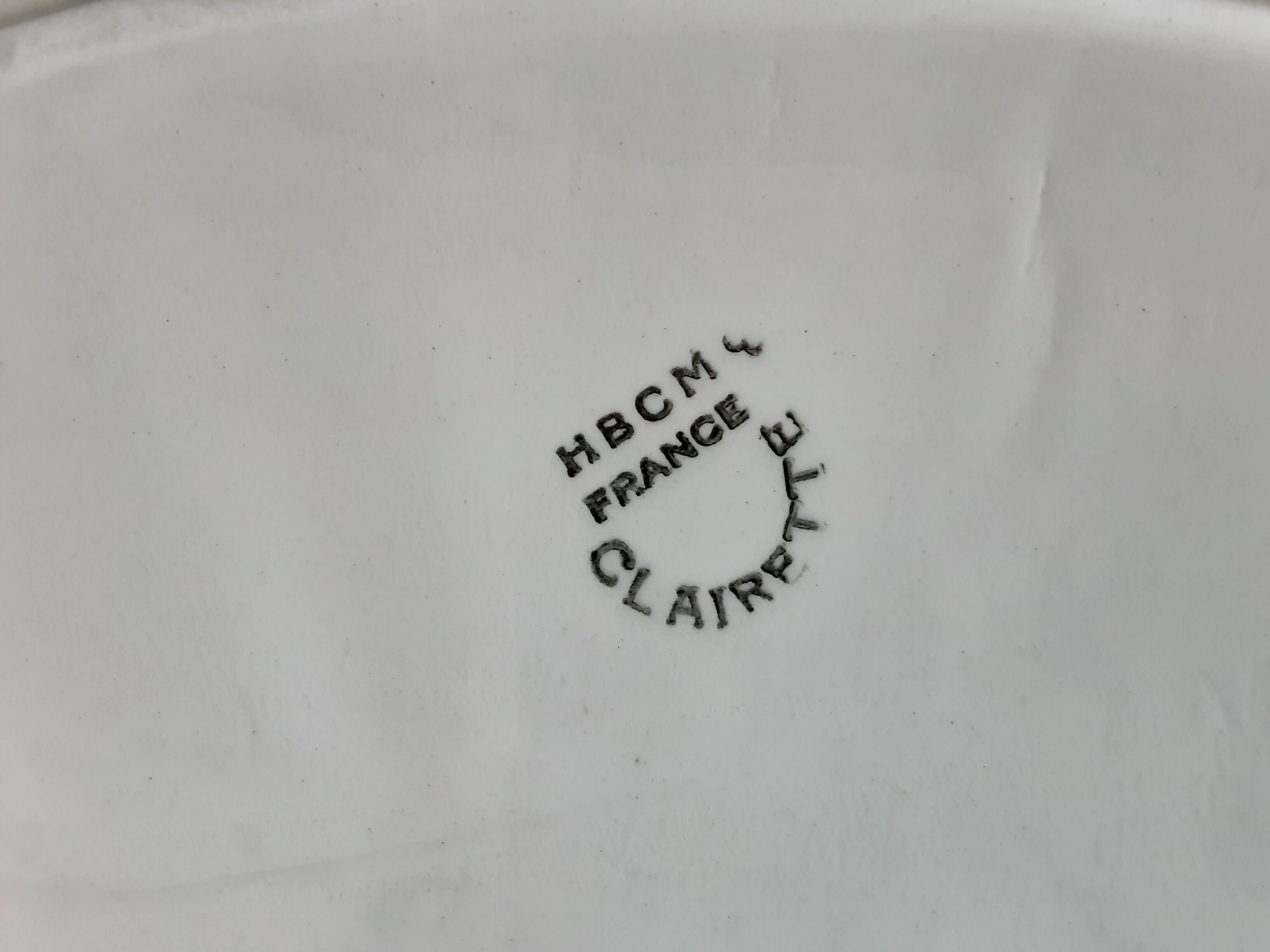 Plat ovale HBCM Clairette