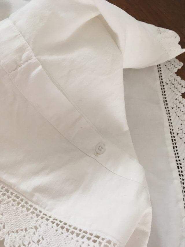 Taie d'oreiller coton et crochet