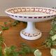 Antique compote dish in Gien earthenware.