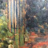 Oil on framed canvas by the painter Eugene Delaporte "Le Trianon à Versailles ", late 19th century