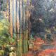 Oil on framed canvas by the painter Eugene Delaporte "Le Trianon à Versailles ", late 19th century