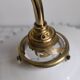 Opaline glass and brass wall light