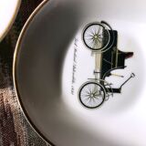 Vintage mocha service collection 6 cups cars real limoges porcelain of paris