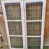 Pair of stained glass windows