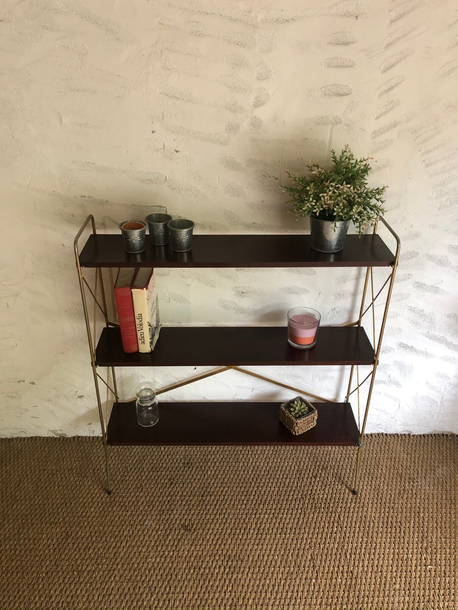 Vintage foot shelf