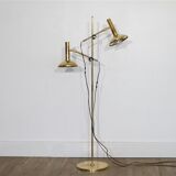 Danish design floor lamp in brass 1970