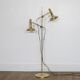 Danish design brass floor lamp, 1970