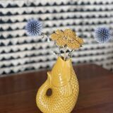 Saffron ceramic vase