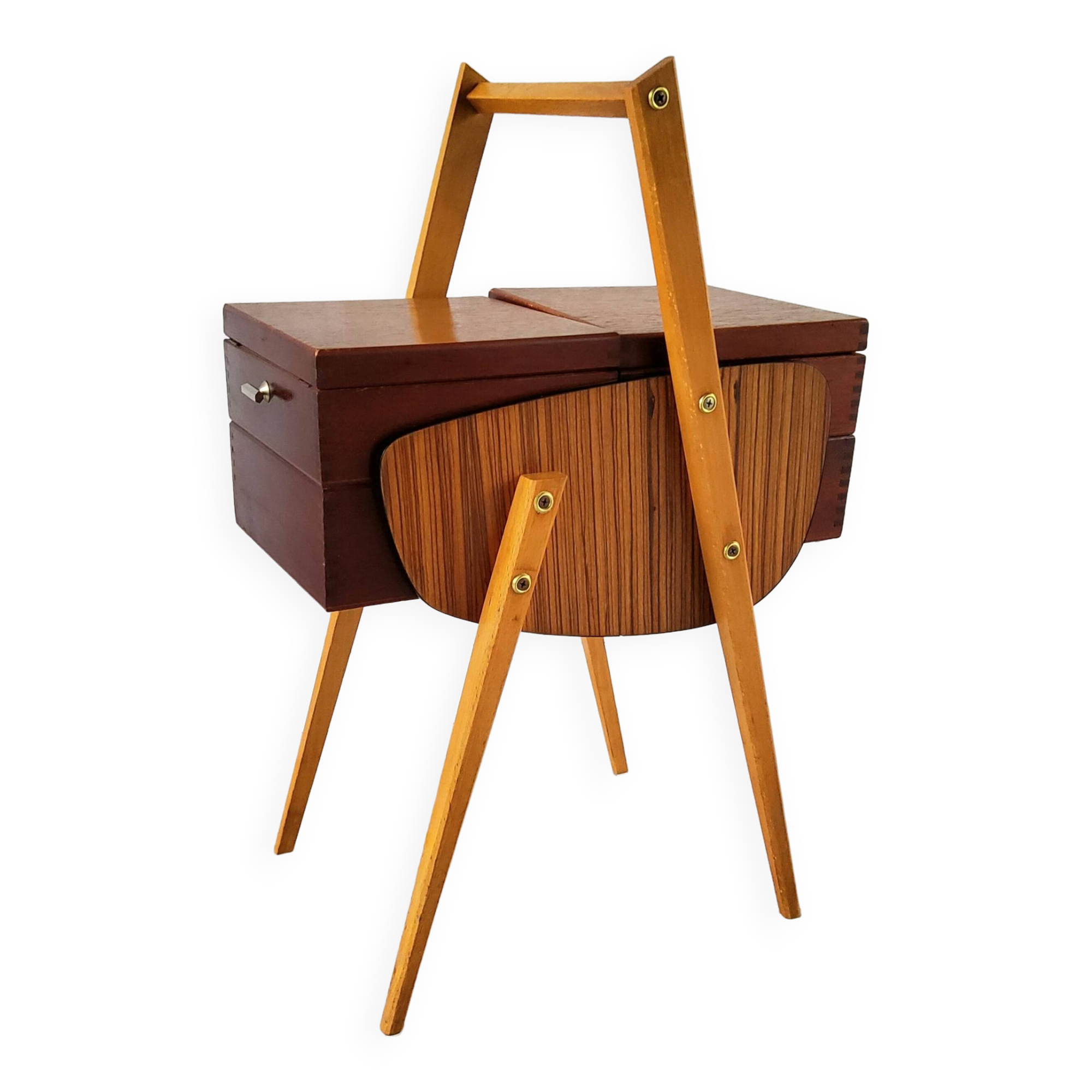Scandinavian sewing box 50s/60s