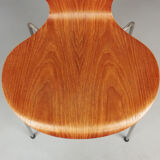 Lot de 3 chaises modèle "3107" par Arne Jacobsen