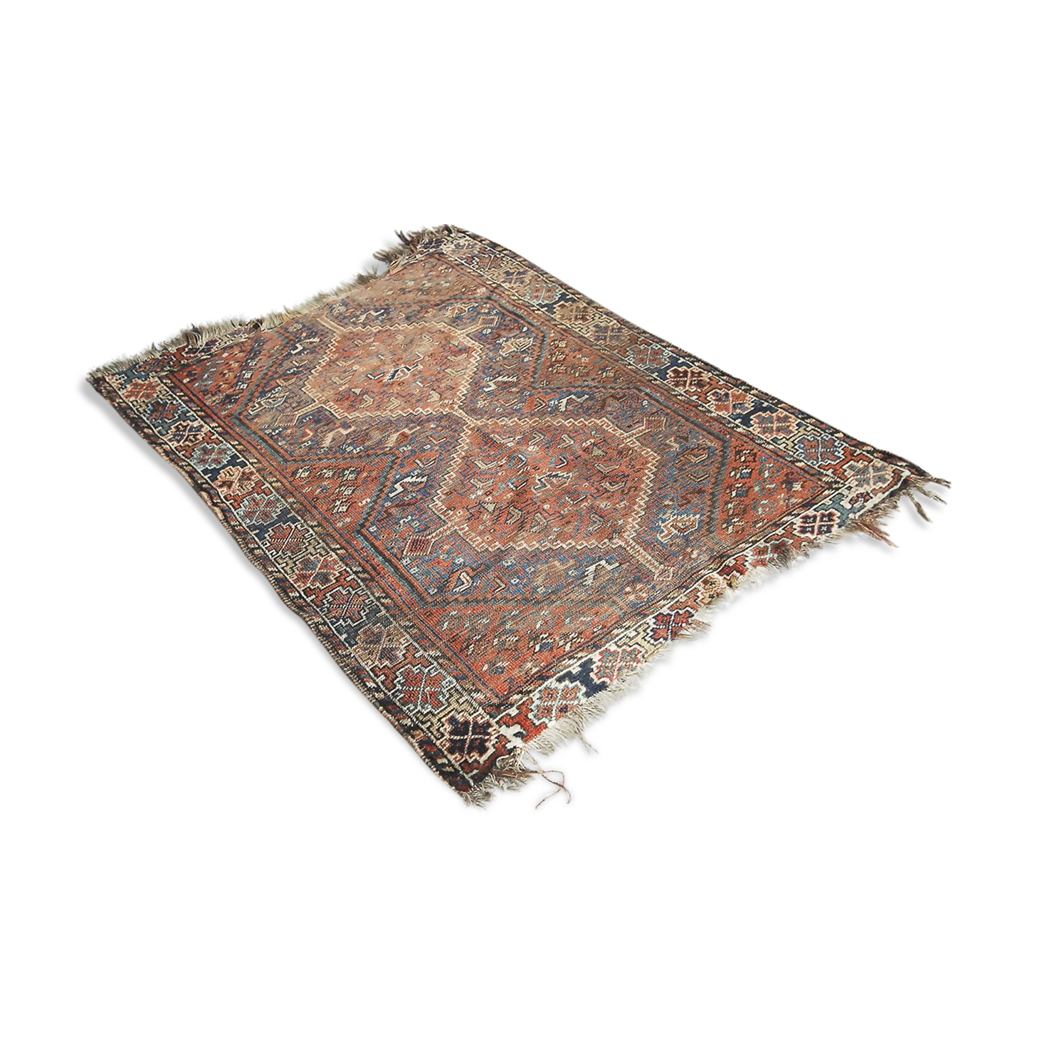 Antique hand-woven carpet, 1850 shiraz persian  150x110cm