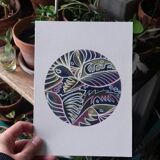 "tribal pink" illustration