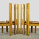 LAUKAAN PUU / brutalist pine dining table chairs “Rantasipi” / Finland 70s