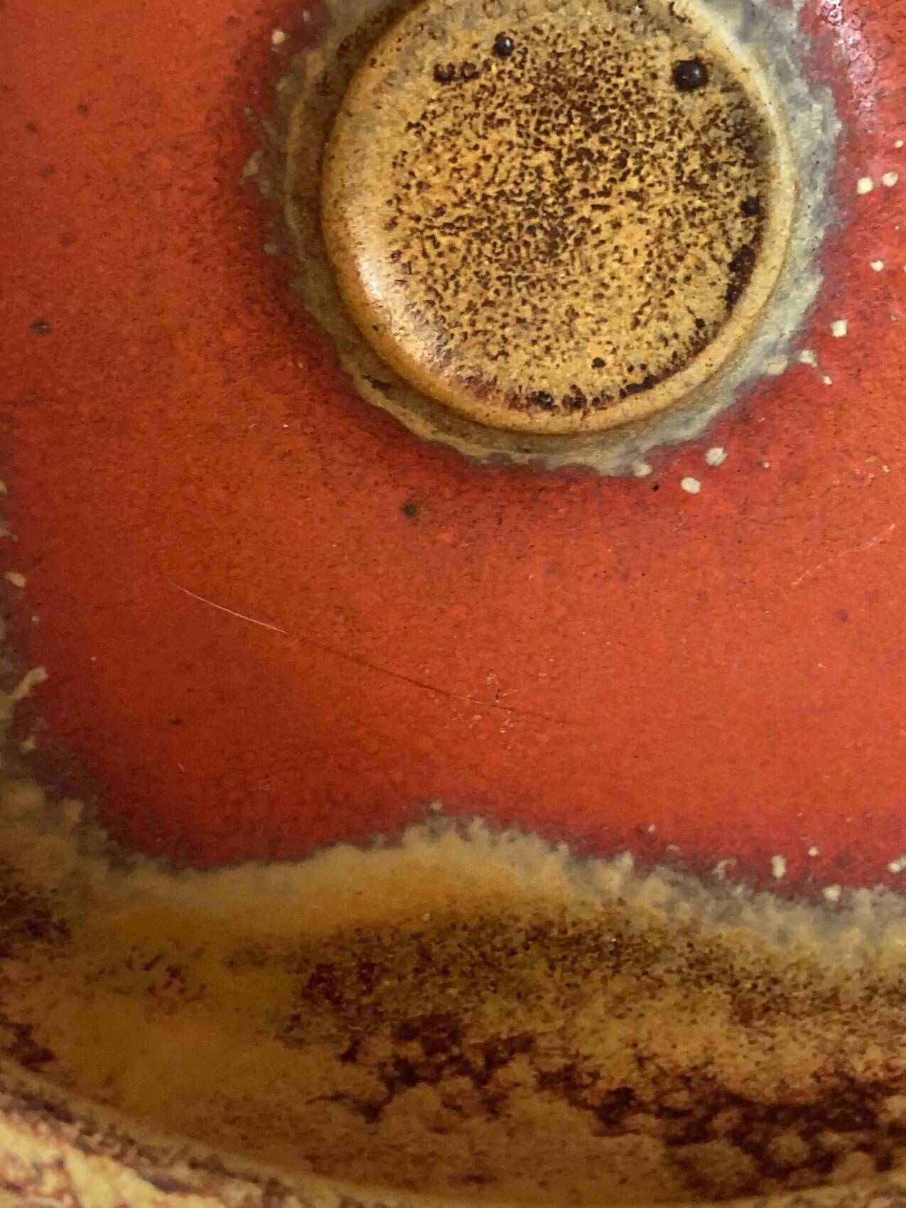 Vintage German earthenware fruit bowl – 1970s