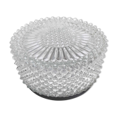 Vintage ceiling lamp molded glass